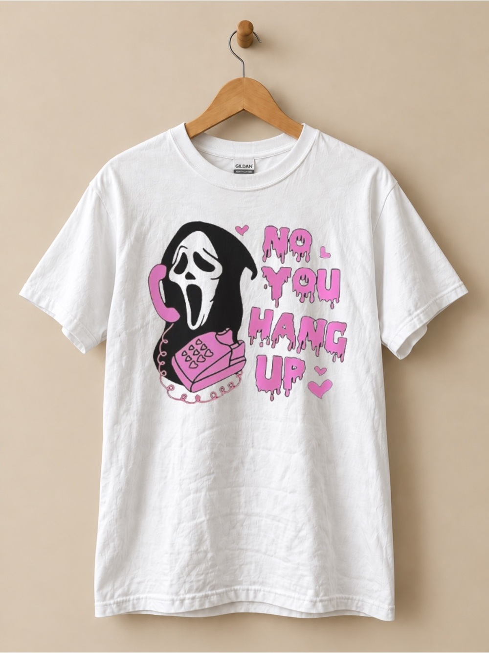 No You Hang Up Ghost Unisex T-shirt Halloween Movie Tee